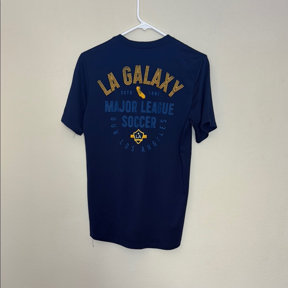 Adidas Navy LA Galaxy T-Shirt - Small